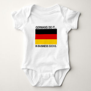 Die Deutschen tun es... In Business Socks Baby Strampler