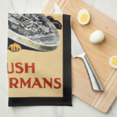 Die Deutschen zerschlagen Geschirrtuch (Viertel Falte)