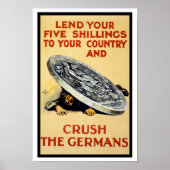 Die Deutschen zerschlagen Poster (Vorne)