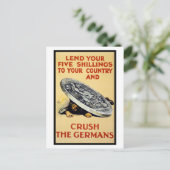 Die Deutschen zerschlagen Postkarte (Stehend Vorderseite)