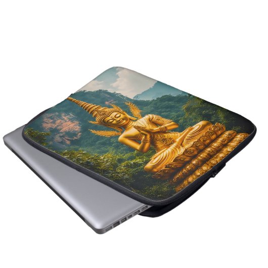 Die Devata im goldenen Licht Laptopschutzhülle (Vorne Knopf)
