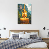 Die Devata im goldenen Licht Leinwanddruck (Insitu (Schlafzimmer))