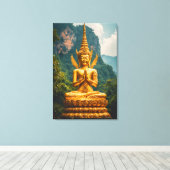 Die Devata im goldenen Licht Leinwanddruck (Insitu (Holzboden))