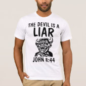 DIE DEVIL (Satan) IST EIN LEICHTER, Christlicher T T-Shirt (Vorderseite)