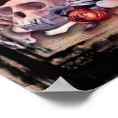 Die Devil Tarot Card drucken Poster (Ecke)