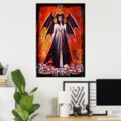 Die Devil Tarot Card drucken Poster (Heimbüro)