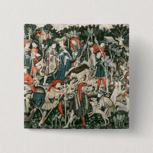 Die Devonshire Jagd-Tapisserien Button
