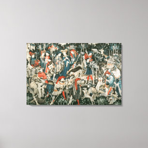 Die Devonshire Jagd-Tapisserien Leinwanddruck