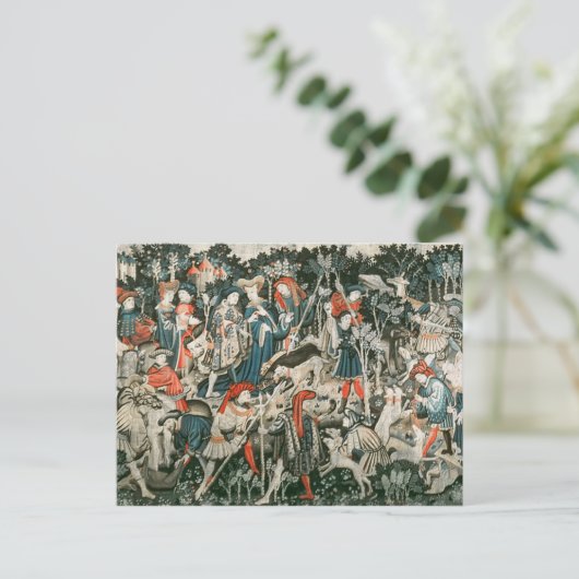 Die Devonshire Jagd-Tapisserien Postkarte (Stehend Vorderseite)