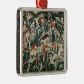 Die Devonshire Jagd-Tapisserien Silbernes Ornament (Rechts)