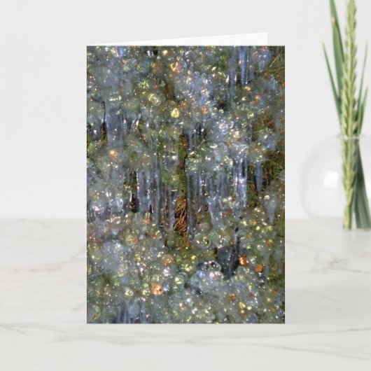 Die Diamanten des Winters Feiertagskarte (Vorderseite)