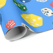 Die Dice Die Board Game Casino Gambling Muster Geschenkpapier (Rolleneckpunkt)