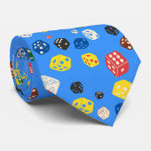 Die Dice Die Board Game Casino Gambling Muster Krawatte (Gerollt)