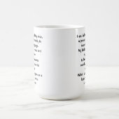 Die Dichter-Credo-Tasse Kaffeetasse (Mittel)
