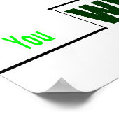 Die, die "die Treppen nehmen" Poster (Ecke)