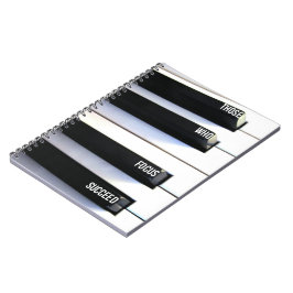 Die, die fokussieren, folgen Notizbuch Notizblock