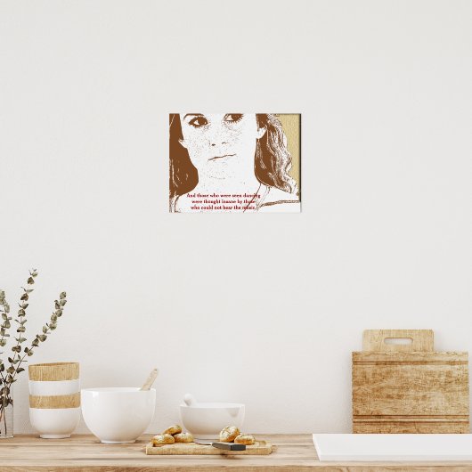 Die, die gesehen wurden - Poster-Kunst Poster (Küche)