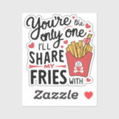 Die, die ich meine Freunde mit lustigen Valentinen Aufkleber (Blatt)