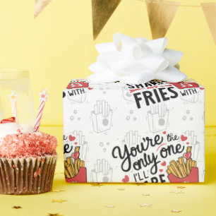 Die, die ich meine Freunde mit lustigen Valentinen Geschenkpapier