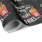 Die, die ich meine Freunde mit lustigen Valentinen Geschenkpapier (Rolleneckpunkt)