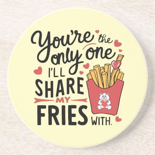 Die, die ich meine Freunde mit lustigen Valentinen Getränkeuntersetzer (Vorne)