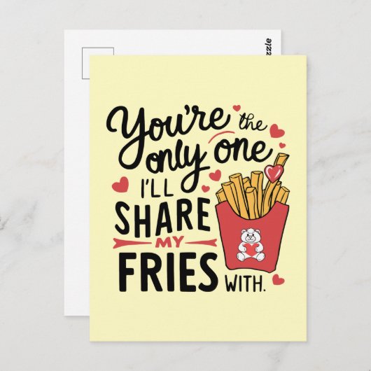 Die, die ich meine Freunde mit lustigen Valentinen Postkarte (Vorne/Hinten)