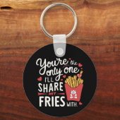 Die, die ich meine Freunde mit lustigen Valentinen Schlüsselanhänger (Rückseite)