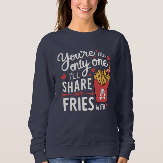 Die, die ich meine Freunde mit lustigen Valentinen Sweatshirt (Vorderseite)