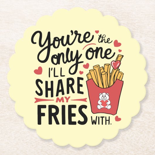 Die, die ich meine Freunde mit lustigen Valentinen Untersetzer (Vorderseite)