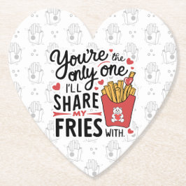 Die, die ich meine Freunde mit lustigen Valentinen Untersetzer