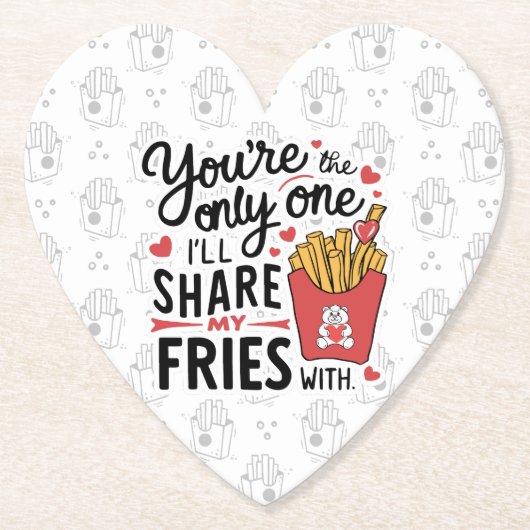 Die, die ich meine Freunde mit lustigen Valentinen Untersetzer (Vorderseite)