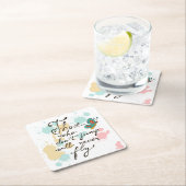 Die, die nicht springen, fliegen nie rechteckiger pappuntersetzer (Vor Ort)