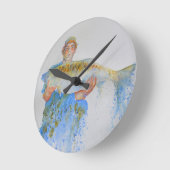 Die, die nicht weggekommen ist runde wanduhr (Winkel)