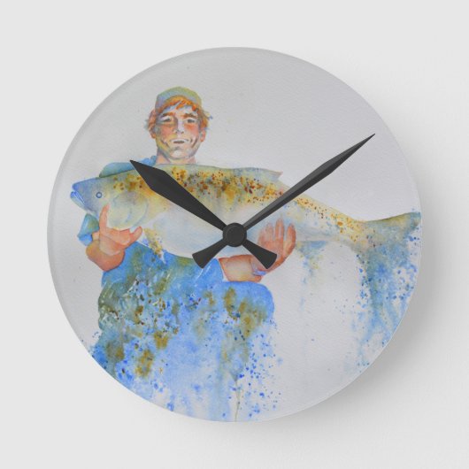 Die, die nicht weggekommen ist runde wanduhr (Vorderseite)