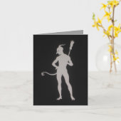 Die Die Pose-Gruß-u. Anmerkungs-Karte des Teufels Karte (Gelbe Blume)