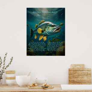 Die, die Poster mit Gedicht Got hat