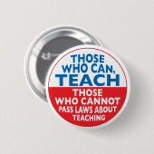 Die, die unterrichten können button (Vorne & Hinten)