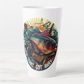 Die, die vom Fischfang Got hat Milchtasse (Vorderseite)