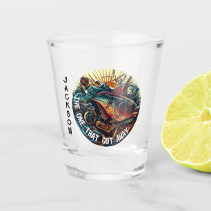 Die, die vom Fischfang Got hat Schnapsglas