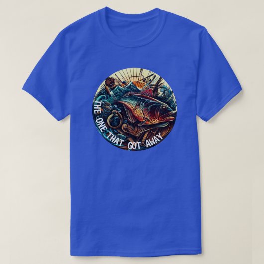 Die, die vom Fischfang Got hat T-Shirt (Design vorne)