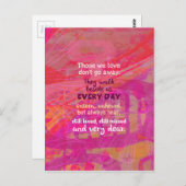 Die, die wir Liebe nicht entfernen Postkarte (Vorne/Hinten)