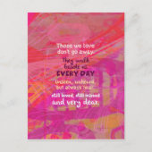 Die, die wir Liebe nicht entfernen Postkarte (Vorderseite)