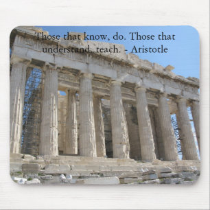 Die, die wissen, tun. Die, die verstehen, Mousepad