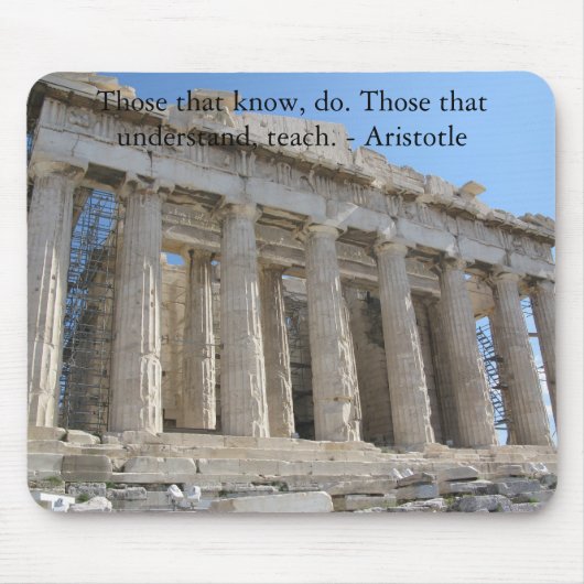 Die, die wissen, tun. Die, die verstehen, Mousepad (Vorne)