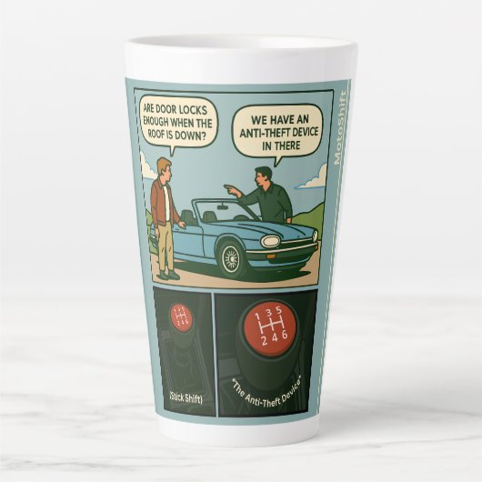 Die Diebstahlsicherung (Schaltgetriebe) Milchtasse (Vorderseite)