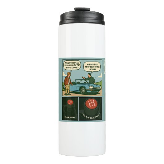 Die Diebstahlsicherung (Schaltgetriebe) Thermosbecher (Vorderseite)