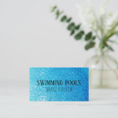 Die Dienstleistungen des Swimmingpools Visitenkarte (Stehend Vorderseite)