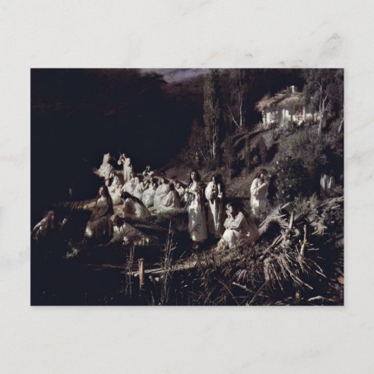 Die Dienstmädchen von Ivan Nikolaevich Kramskoi (B Postkarte (Vorderseite)