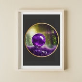 Die digitale Kunst der Amethyst Orb Poster