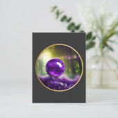 Die digitale Kunst der Amethyst Orb Postkarte (Stehend Vorderseite)